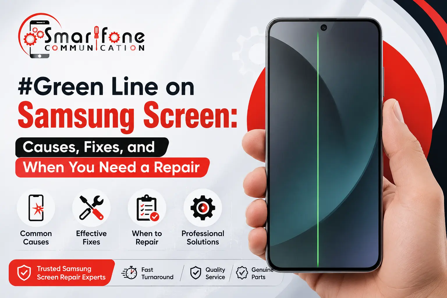 Samsung Green Line on Screen