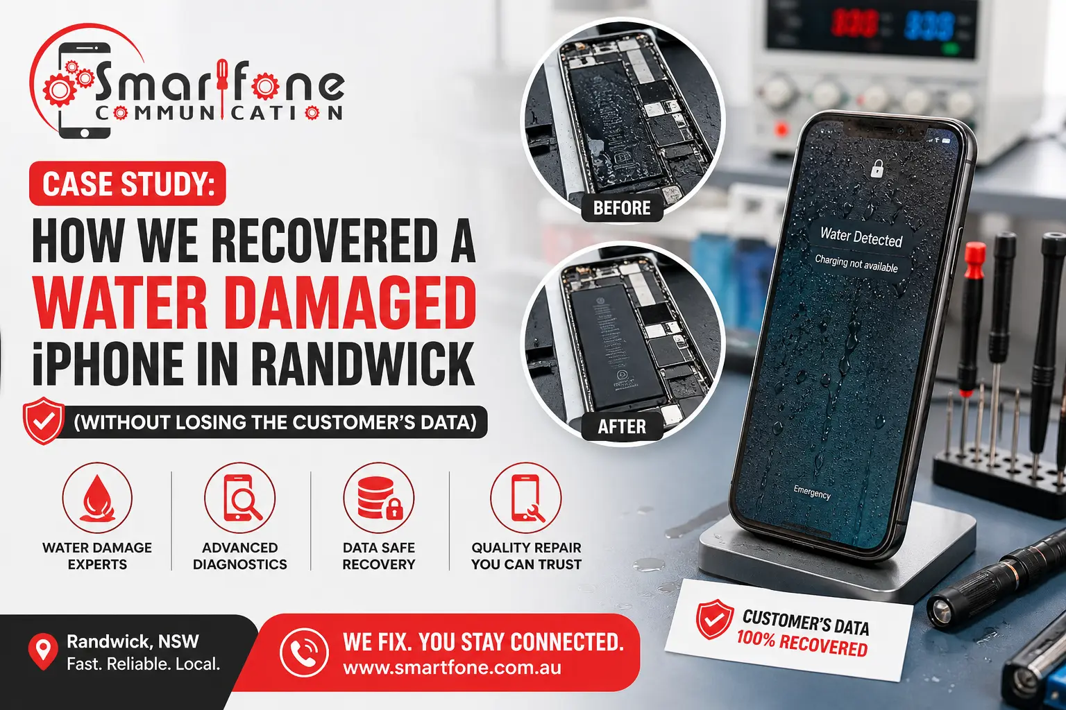 Water Damaged iPhone Recovery Randwick: A Case Study in How We Got the Customer's Data Back