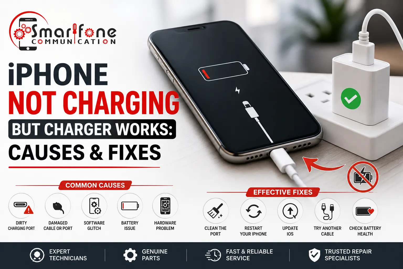 iPhone Not Charging But Charger Works? Causes & Fixes