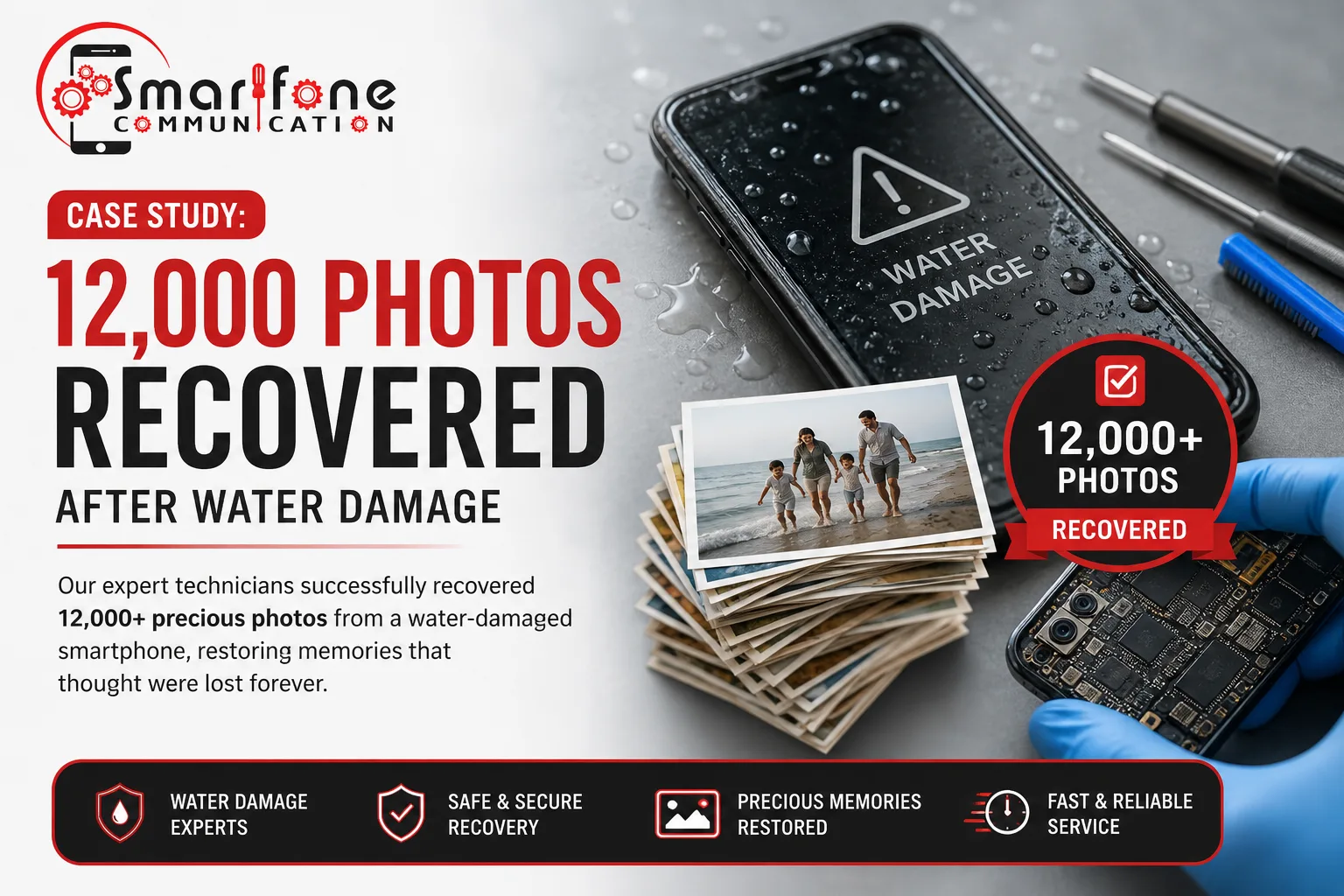 Water Damage Photo Recovery Case Study
